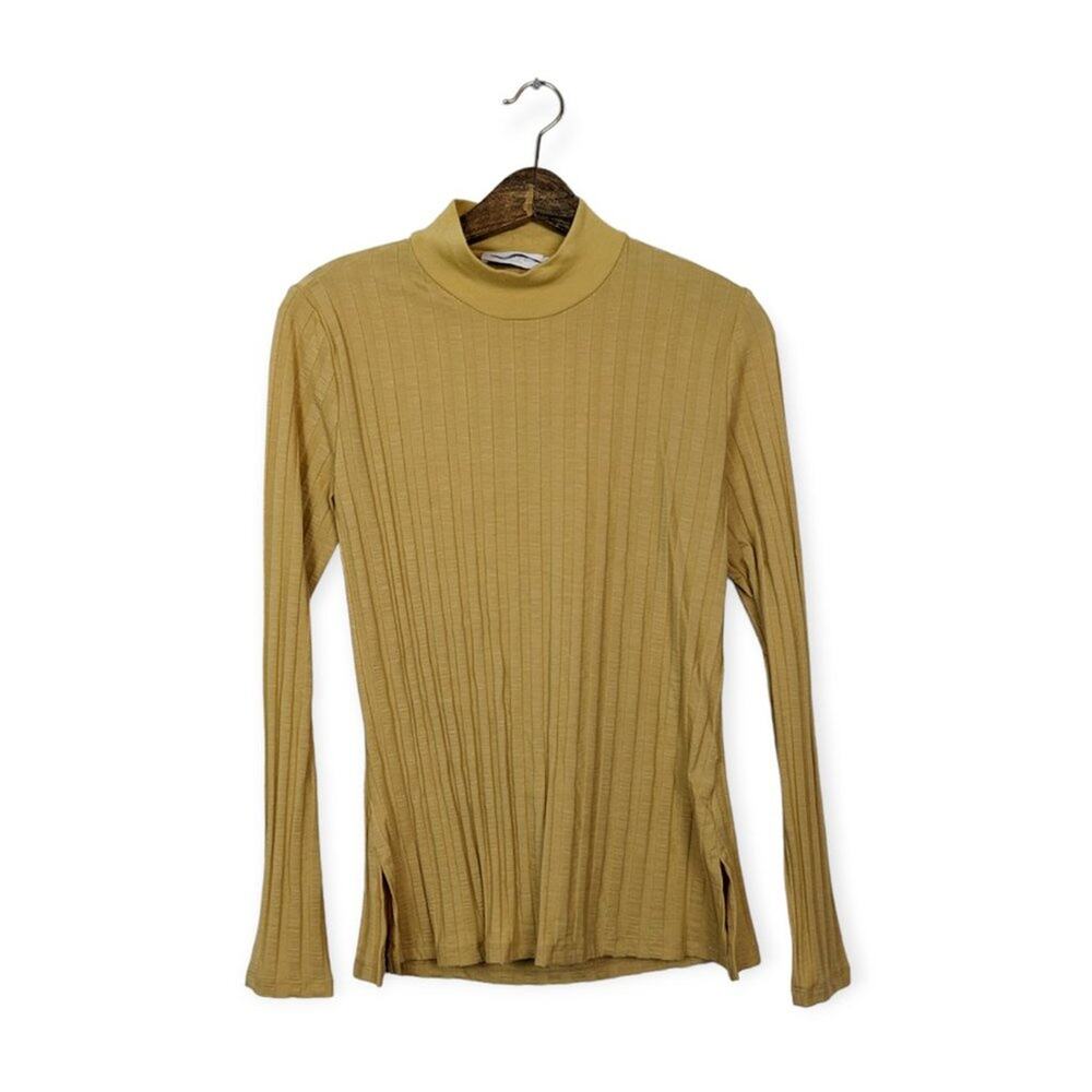 Jonathan Simkhai Janelle Top L Honey Open Back Sleeveless Statement NWT